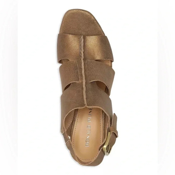 Donald Pilner Women’s Geneva Raffia Slingback Platform Sandals - Picture 4 of 10